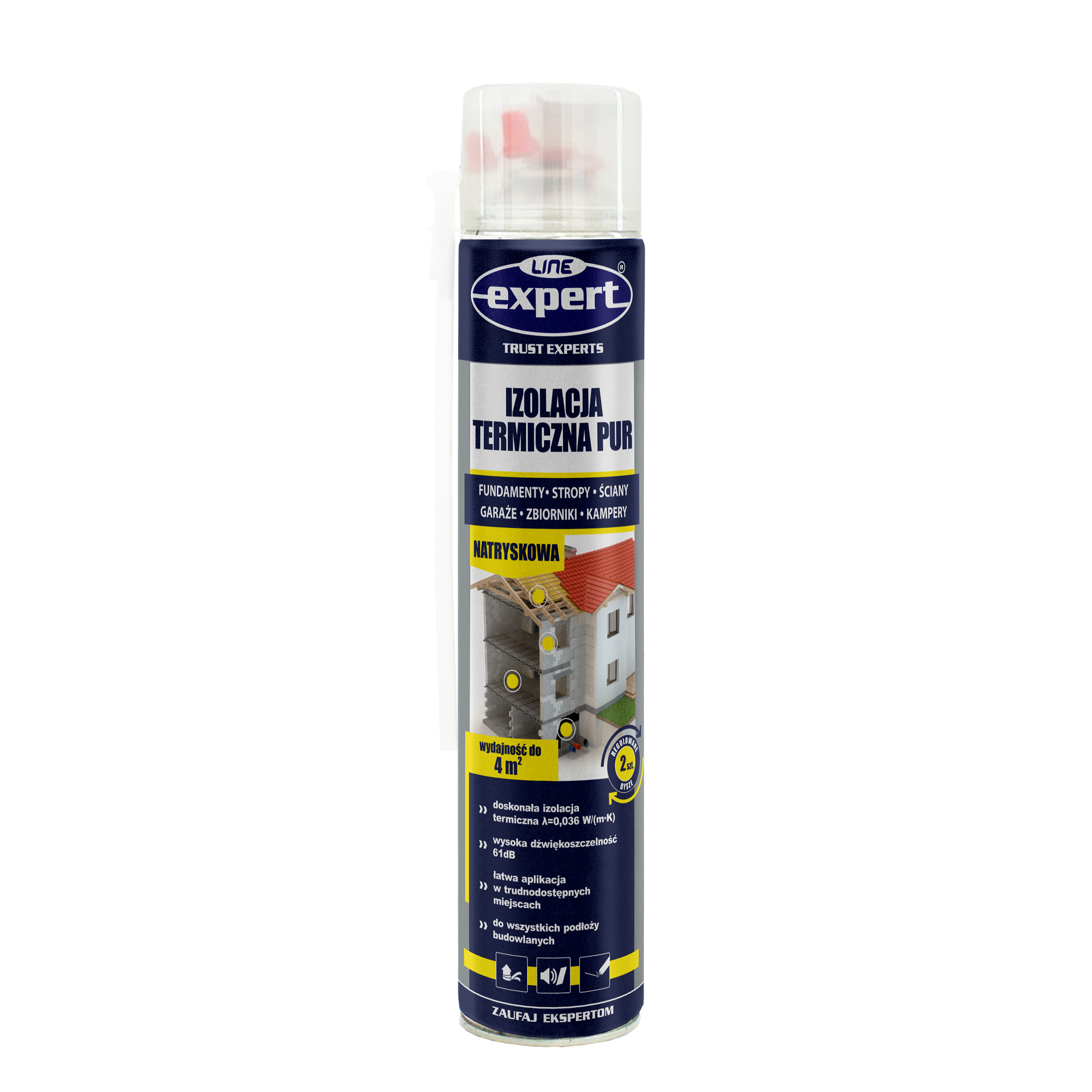 Piana do ociepleń wężykowa izolacja do dociepleń PUR 750 ml EXPERT LINE