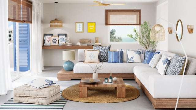 Decoración en azul