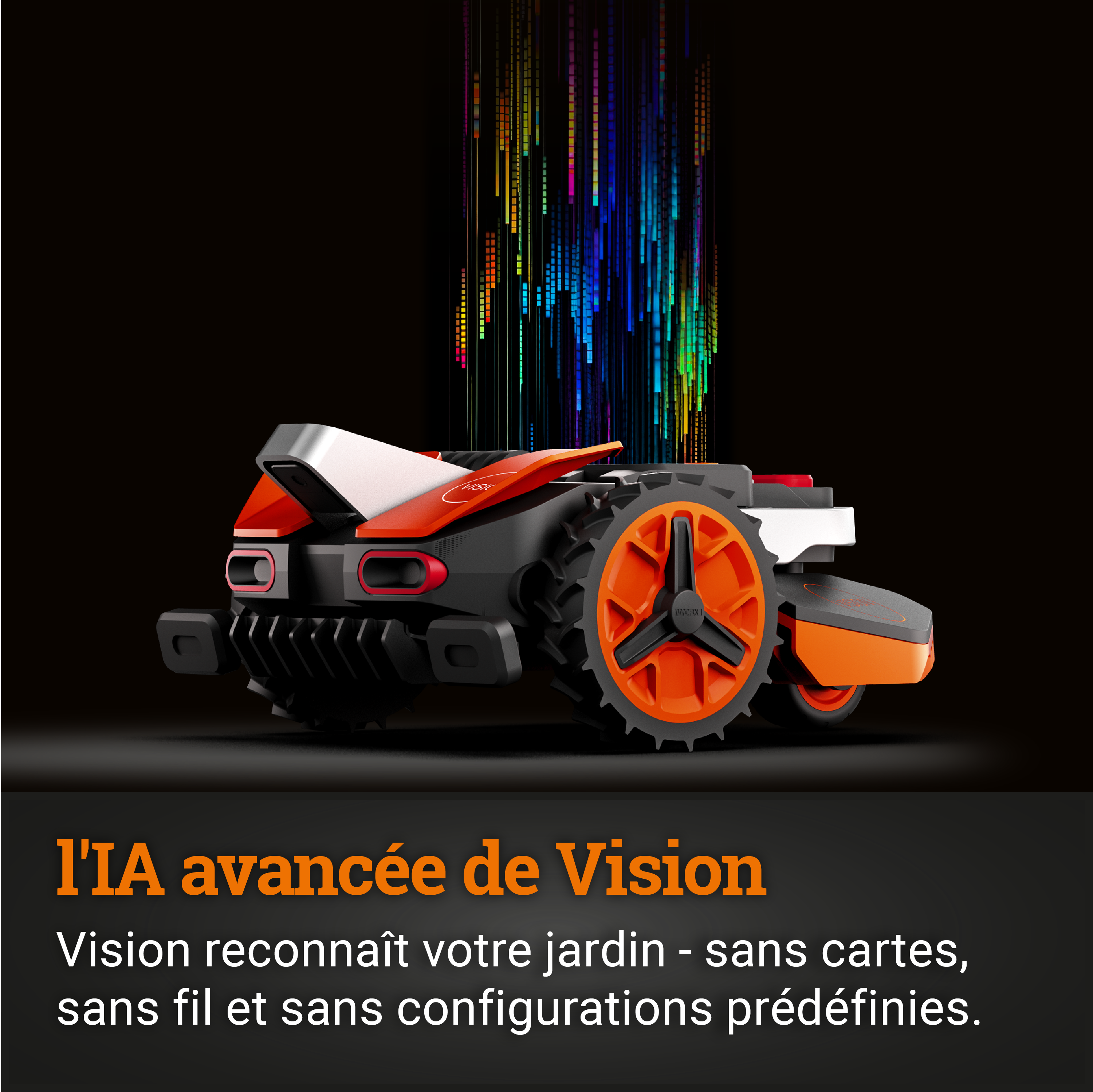 Robot tondeuse connecté WORX LANDROID VISION - Jusqu'à 800m² - WR208E (Sans fil) - 4