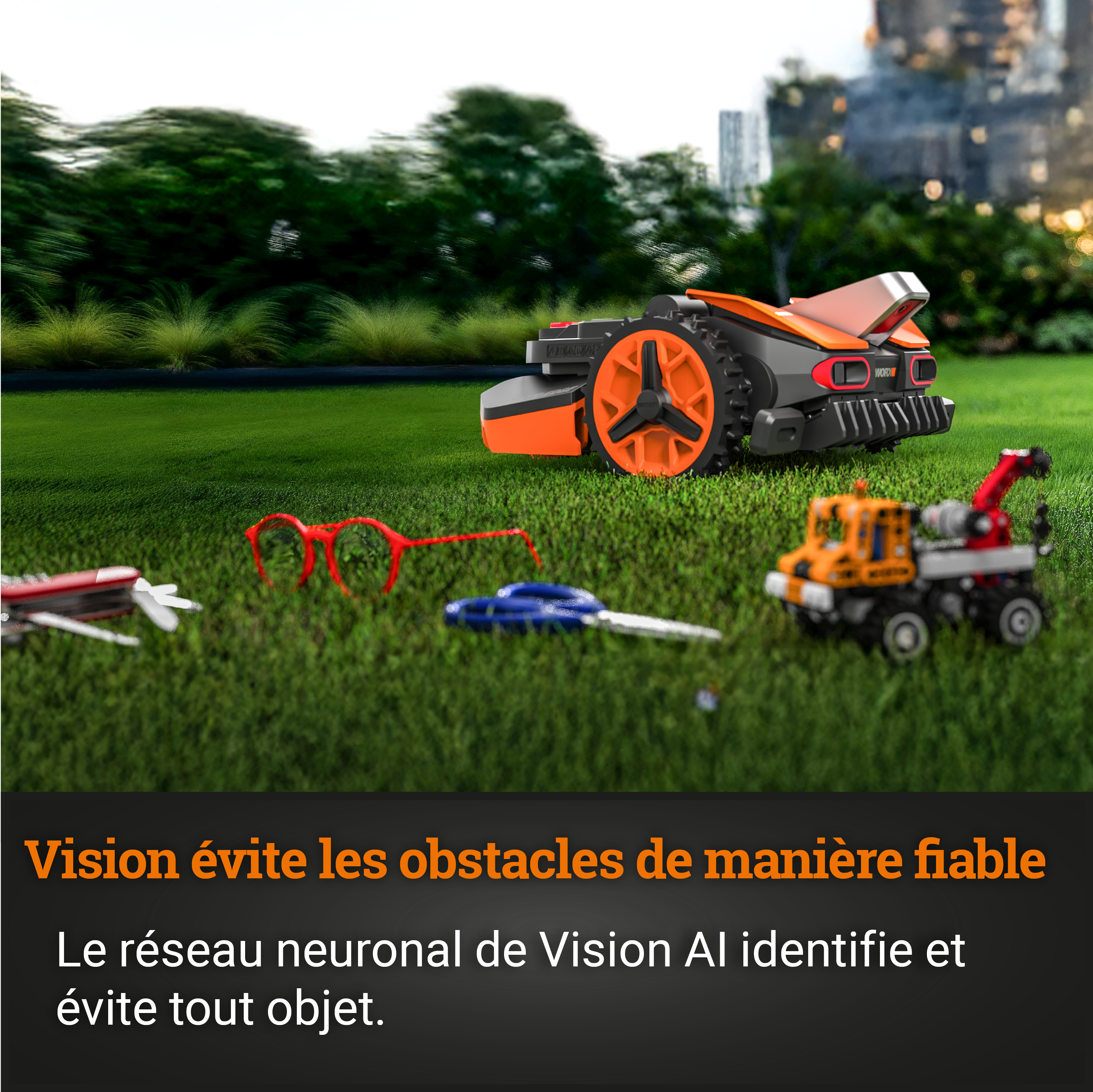 Robot tondeuse connecté WORX LANDROID VISION - Jusqu'à 800m² - WR208E (Sans fil) - 3