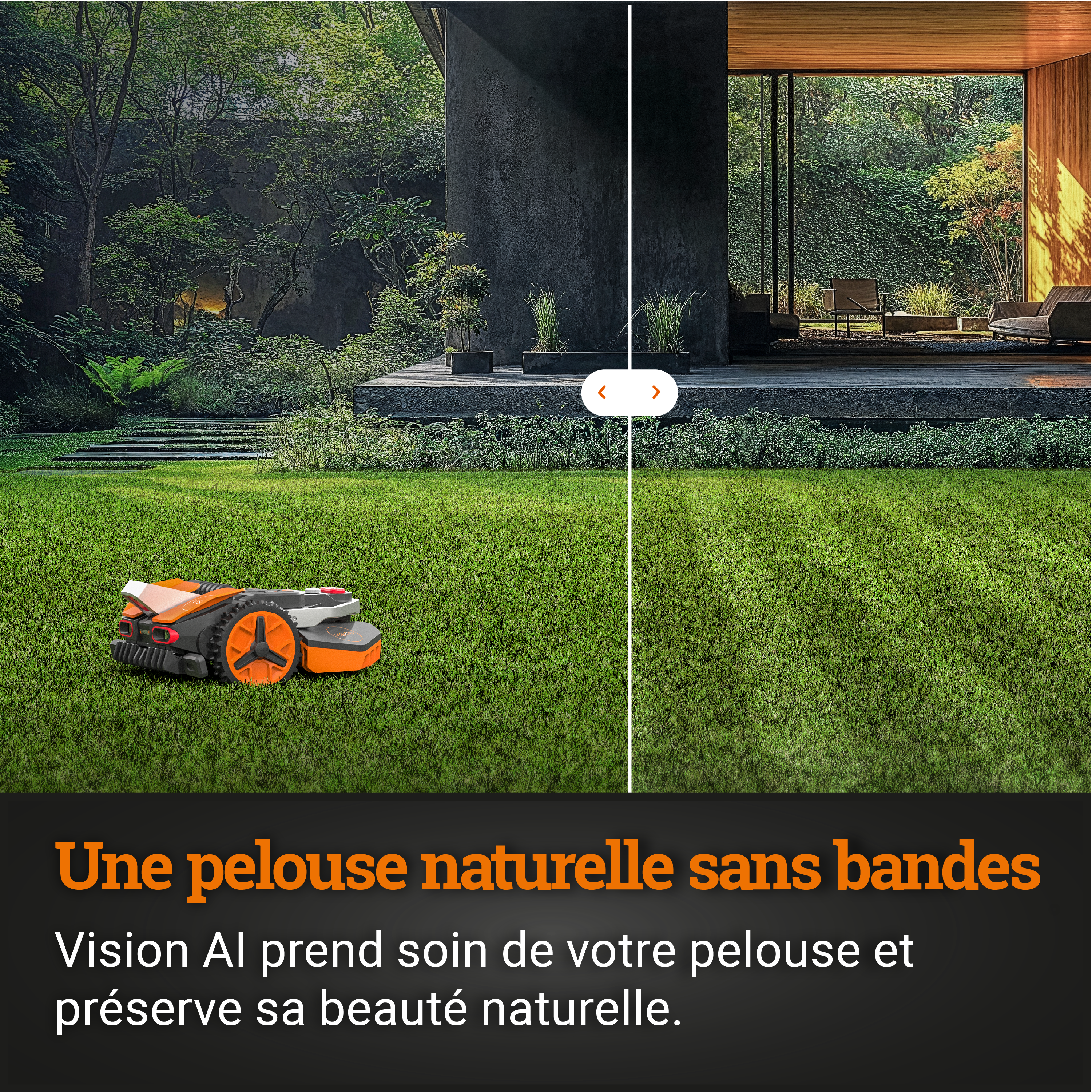 Robot tondeuse connecté WORX LANDROID VISION - Jusqu'à 800m² - WR208E (Sans fil) - 9