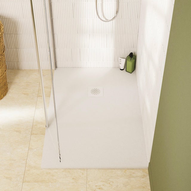 Receveur de douche extraplat, résine, blanc l.80 x L.120 cm, Remix