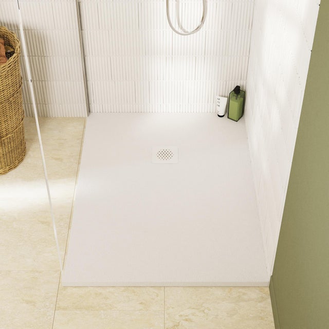 Receveur de douche extraplat, résine, blanc l.90 x L.120 cm, Remix