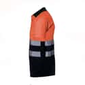 POLO MANGA CORTA ALTA VISIBILIDAD AZUL-NARANJA TALLA L VELILLA - 5