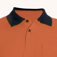 POLO MANGA CORTA ALTA VISIBILIDAD AZUL-NARANJA TALLA L VELILLA - 4