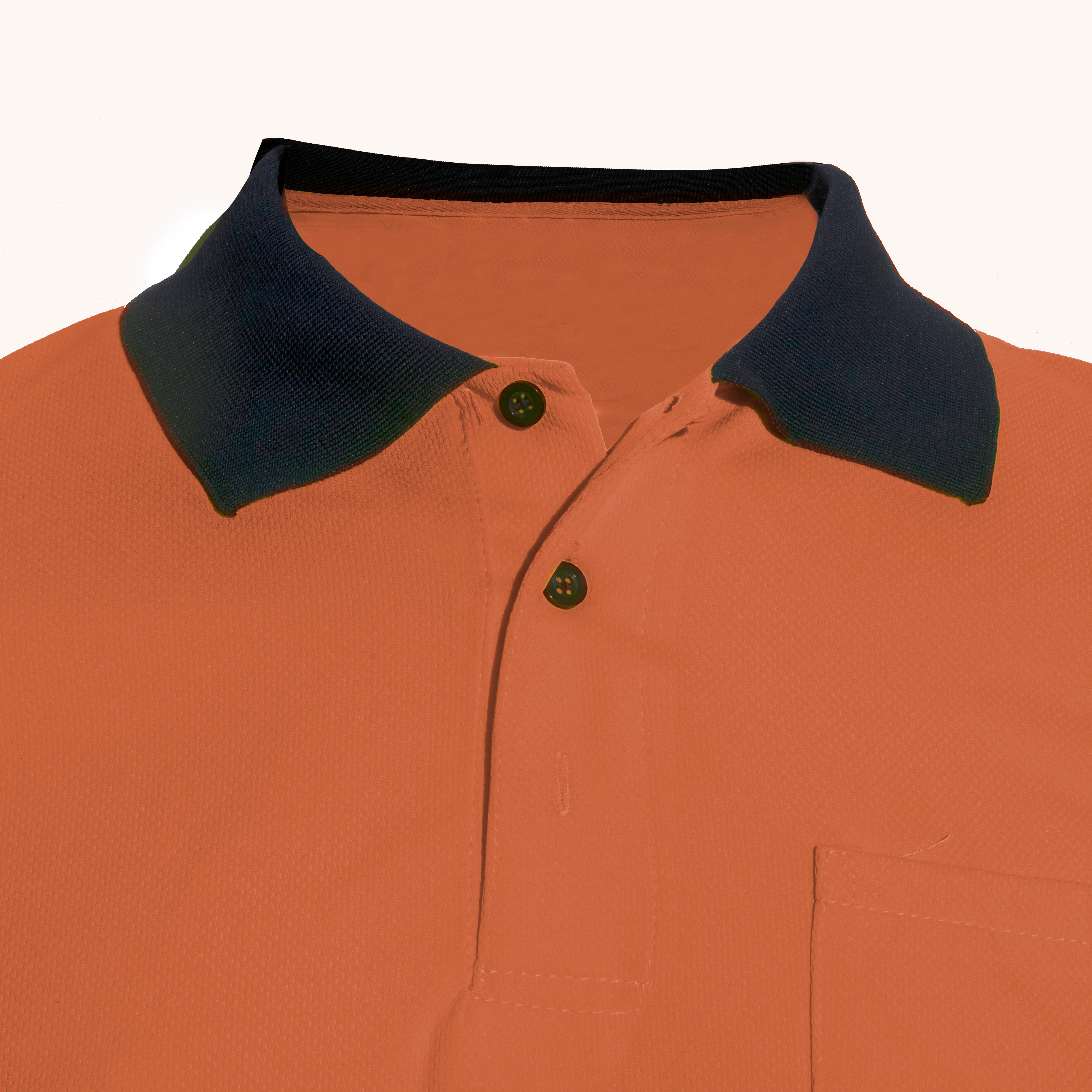 POLO MANGA CORTA ALTA VISIBILIDAD AZUL-NARANJA TALLA L VELILLA - 4