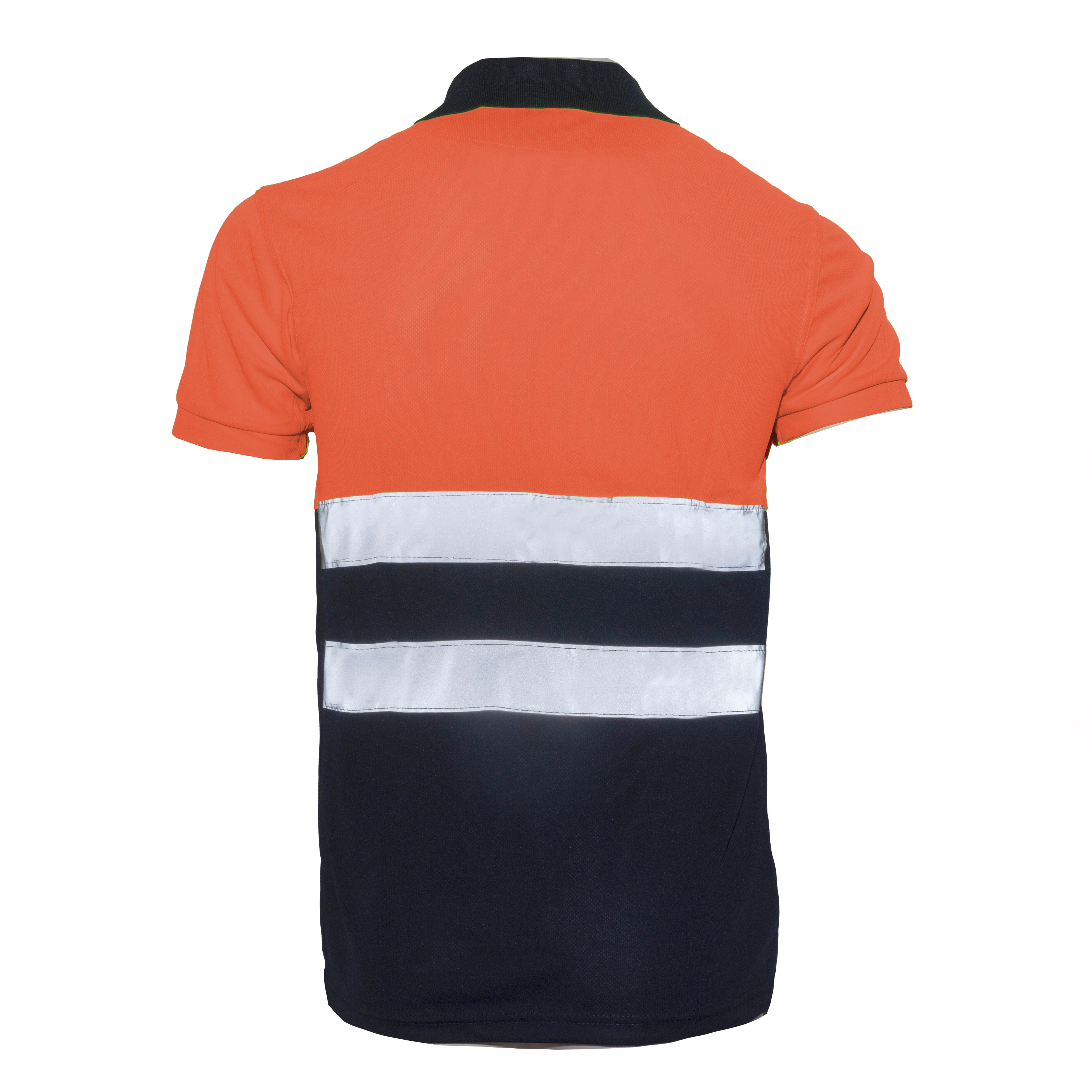 POLO MANGA CORTA ALTA VISIBILIDAD AZUL-NARANJA TALLA L VELILLA - 2