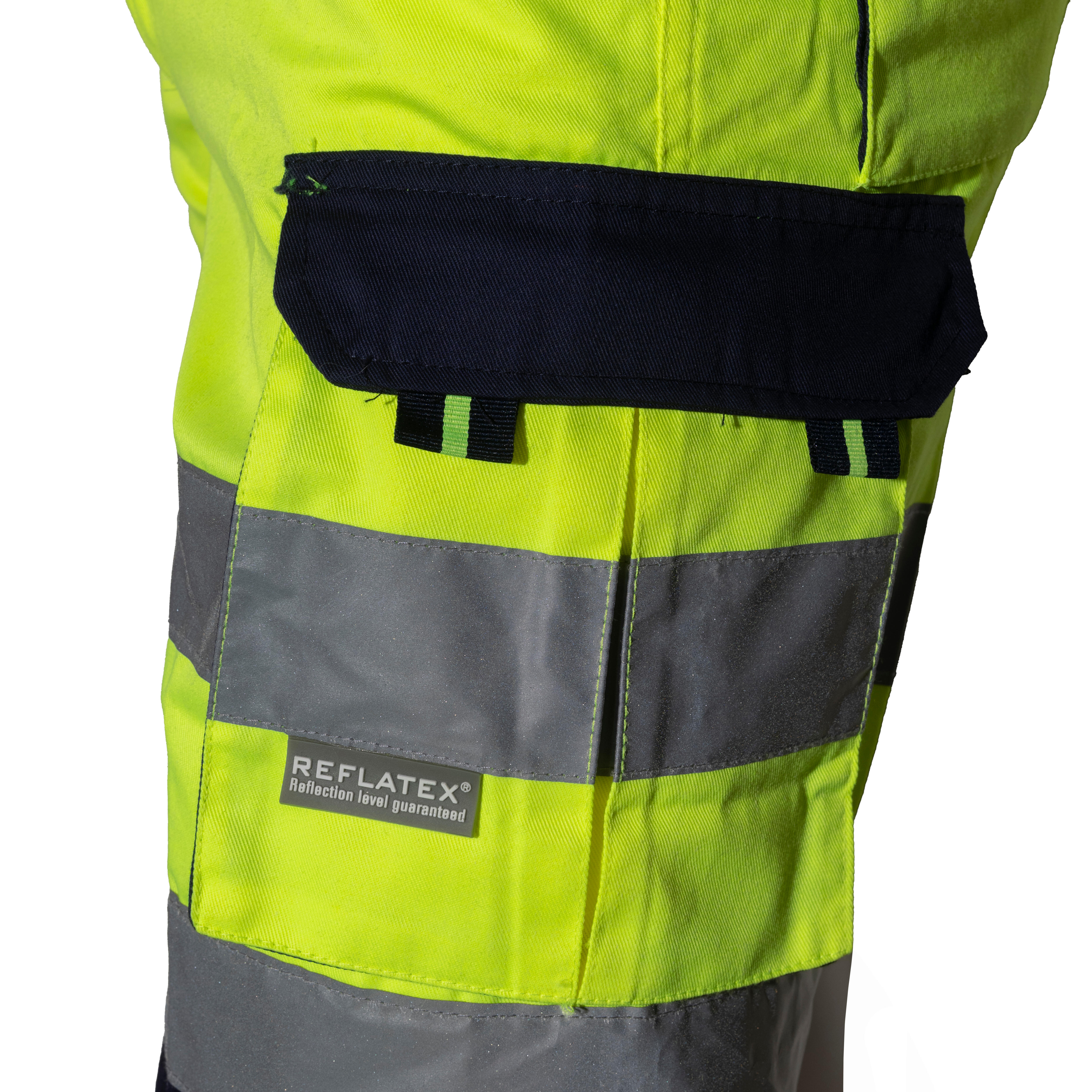 BERMUDA MULTIBOLSILLOS ALTA VISIBILIDAD AMARILLA TALLA S - 2