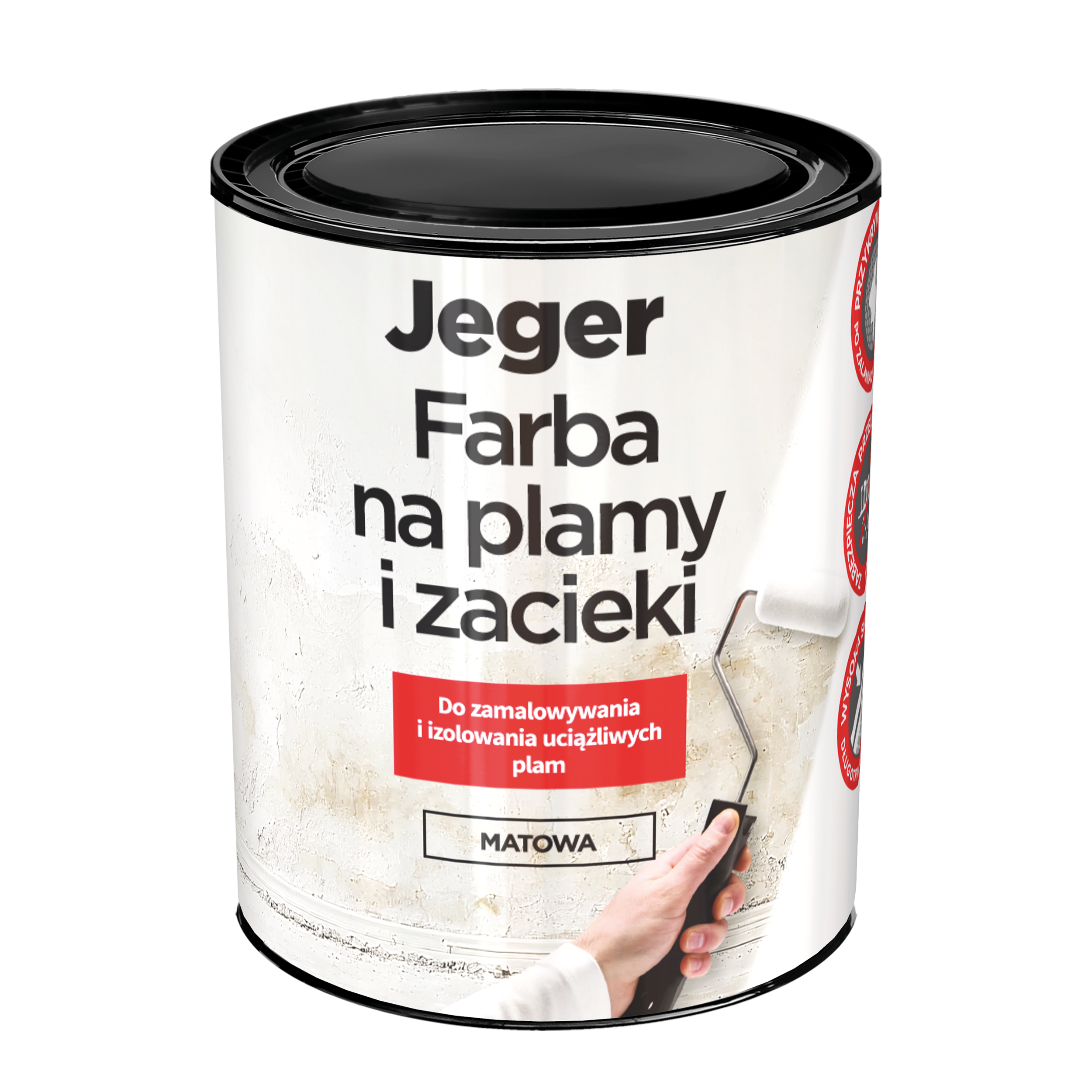 Farba na plamy i zacieki matowa 1 l Jeger