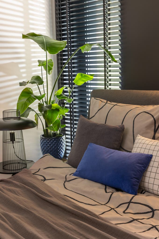 sypialnia w stylu loft