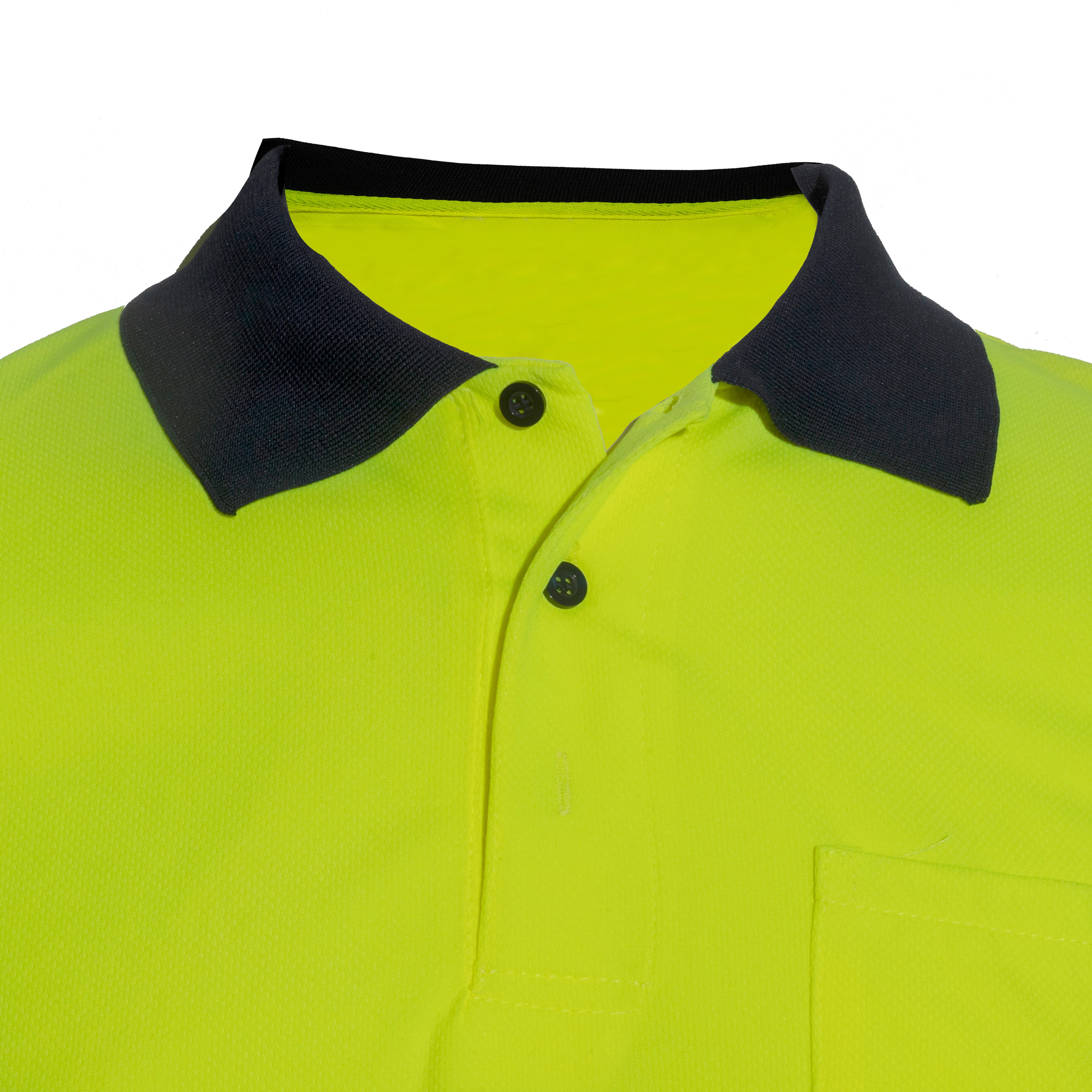 POLO MANGA CORTA ALTA VISIBILIDAD AZUL AMARILLO TALLA S VELILLA 305504 - 5