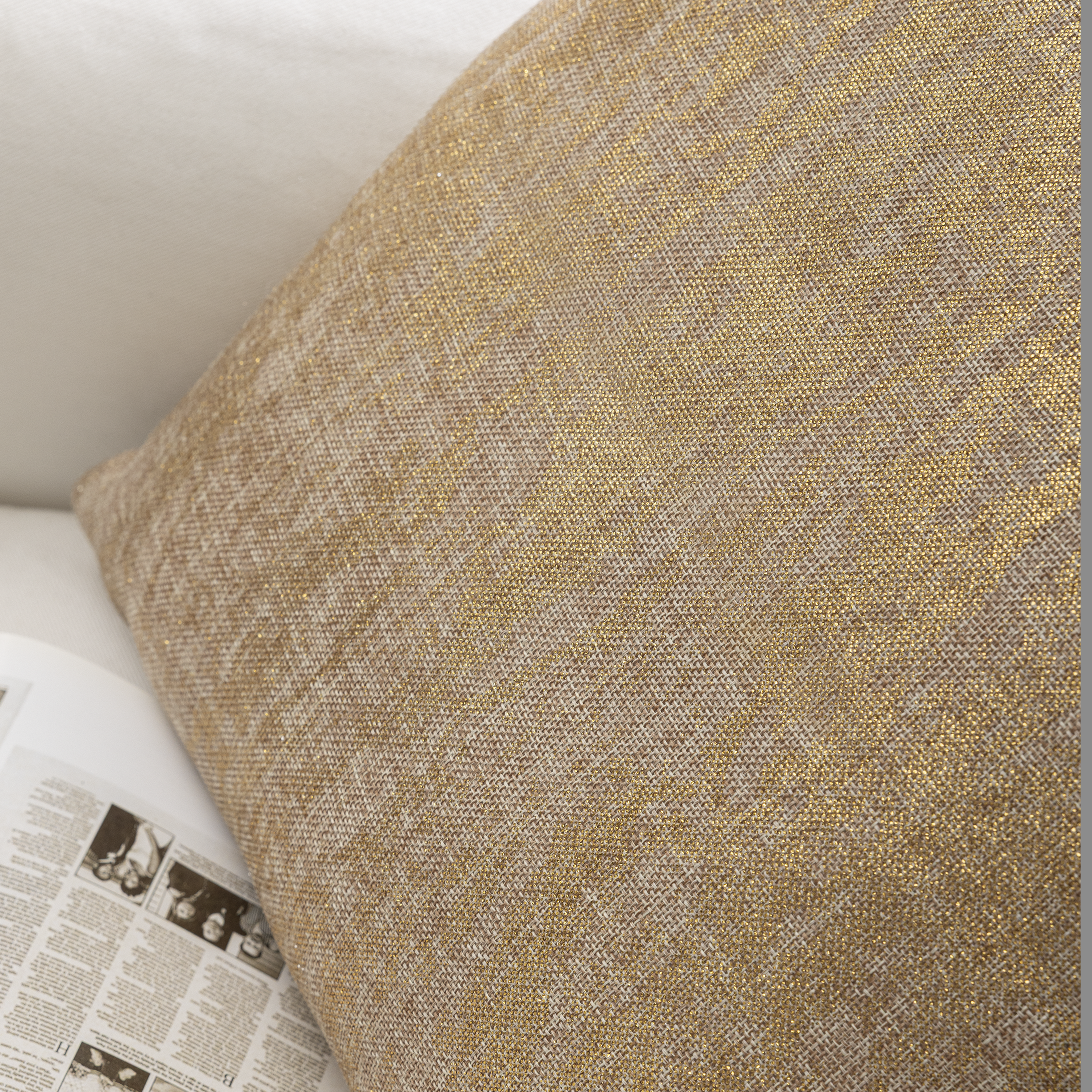 Housse de coussin Marble, jaune / doré, 45 x 45 cm, INSPIRE - 5