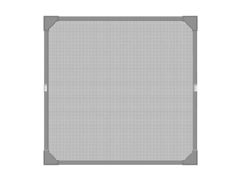 Mosquitera fija flexible magnetica pvc gris para ventana tela de fibra 130x150cm