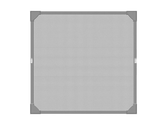 Mosquitera fija 130x150cm flexible magnetica PVC gris recortable para ventana tela de fibra vidrio negra