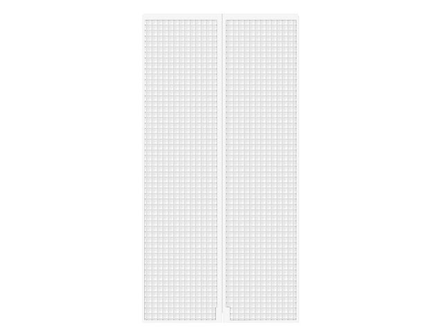 Mosquitera cortina puerta 90x210cm magnética PVC recortable blanco tela poliester blanca
