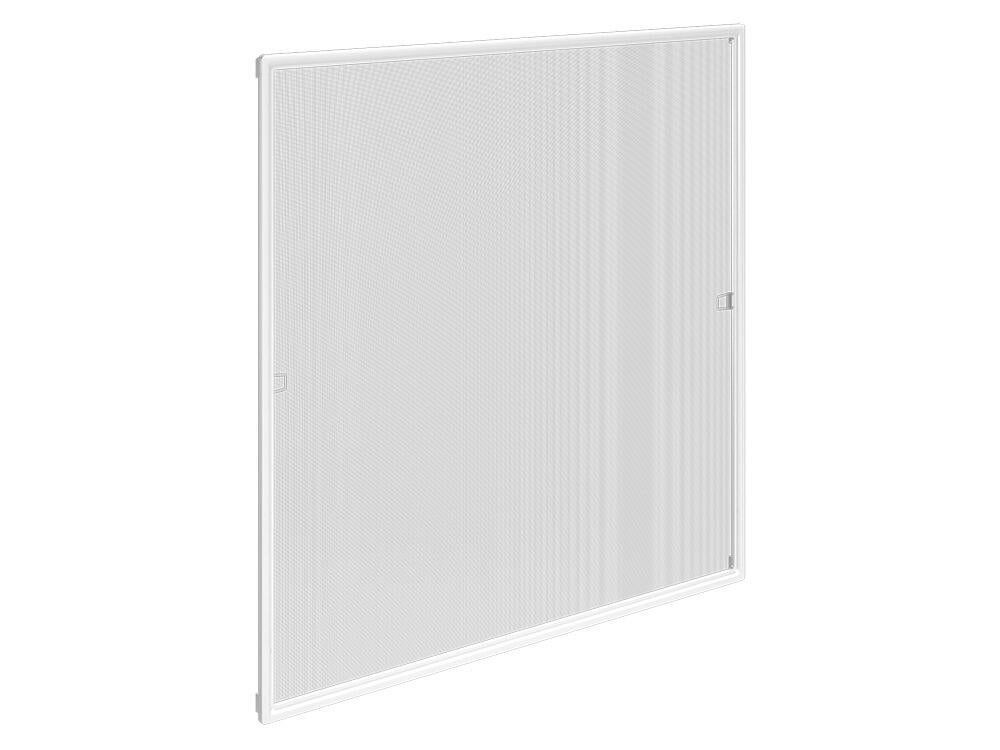 Mosquitera fija en click aluminio blanco para ventana tela de fibra 130x150cm
