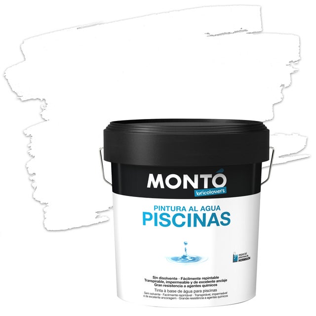Tinta para piscinas MONTÓ 12L BRANCO