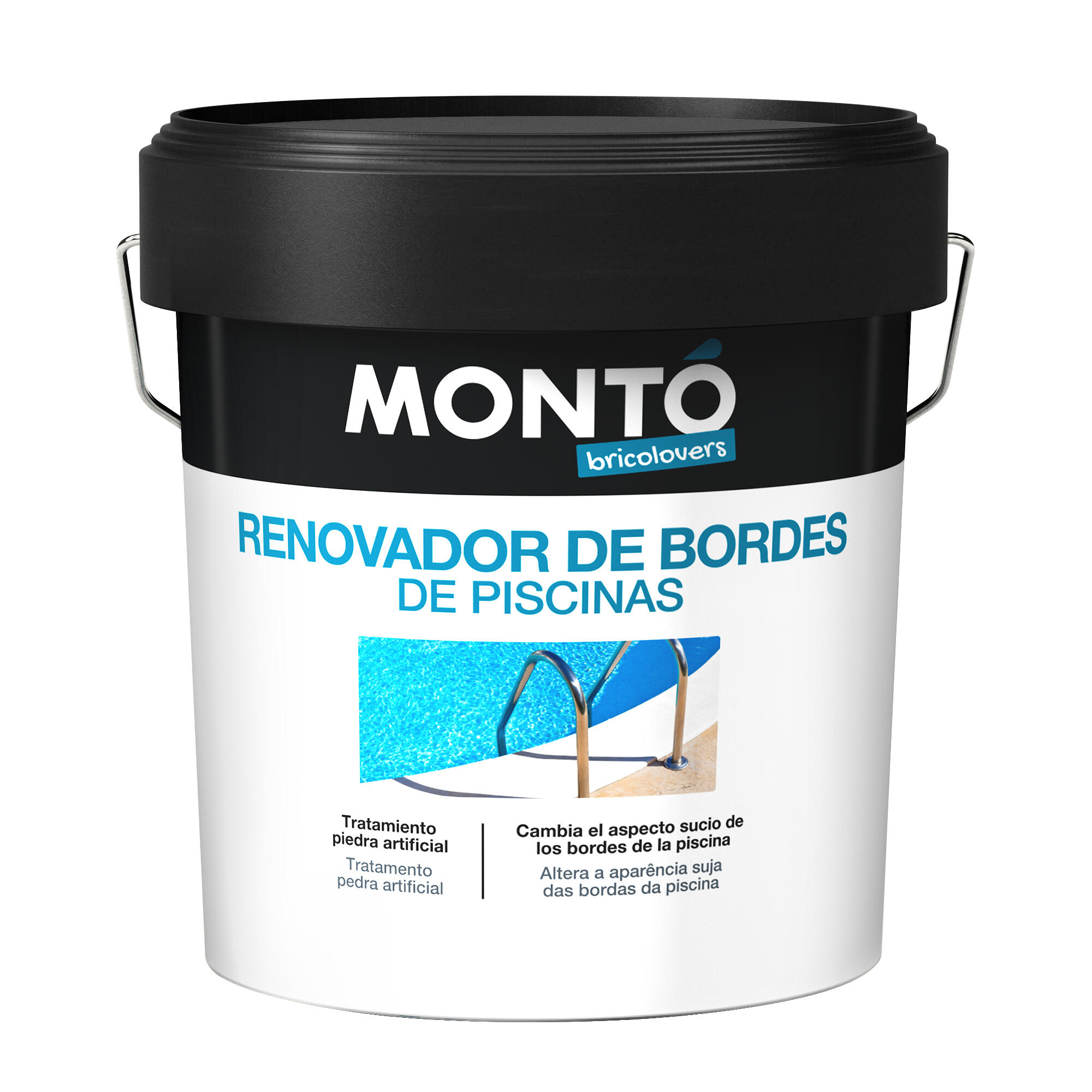 Pintura exterior color blanco hueso para piedra, piscina montó mate 4l al disolvente