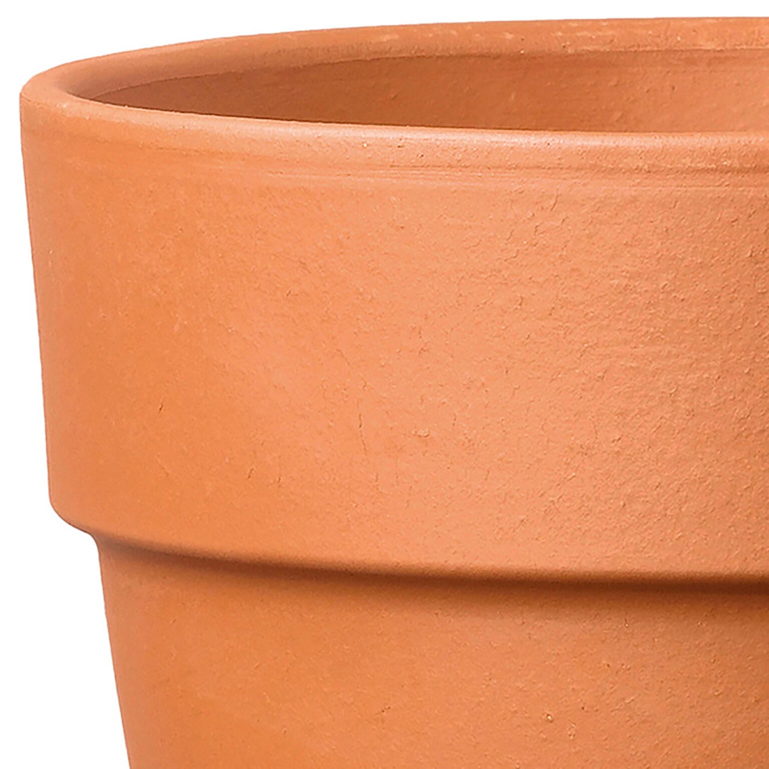 Maceta redonda de arcilla DEROMA Perfetto ø 11.5 cm y 9.2 cm altura rojo terracota - 6