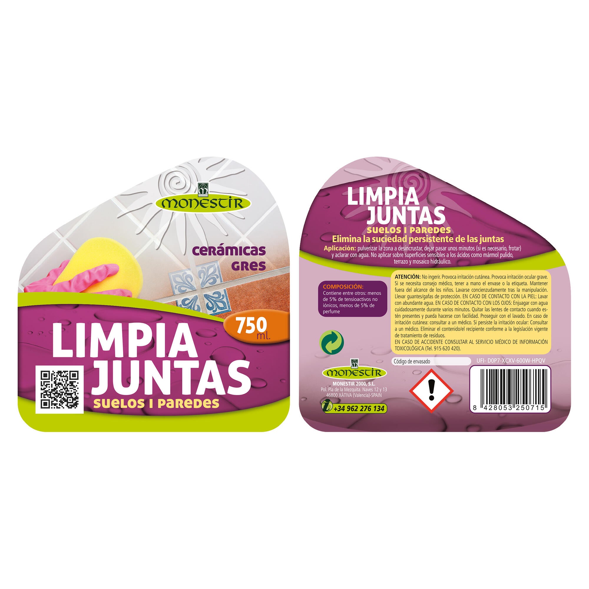 Limpiador de juntas MONESTIR 750ml rojo - 5