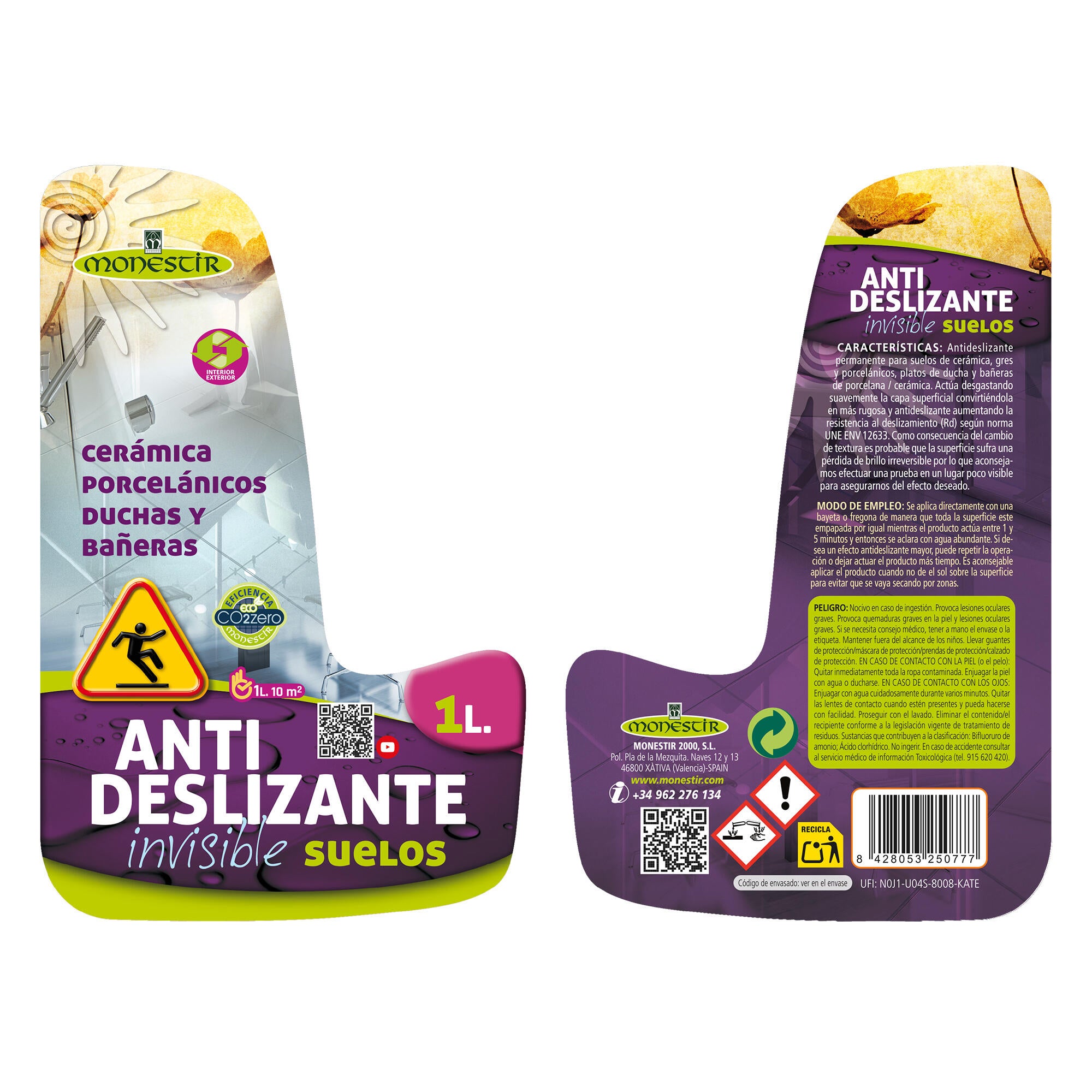Antideslizante para suelos de cerámica, gres, porcelánoos MONESTIR 1L - 5