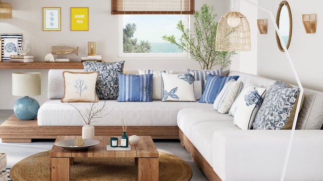 Decoración en azul