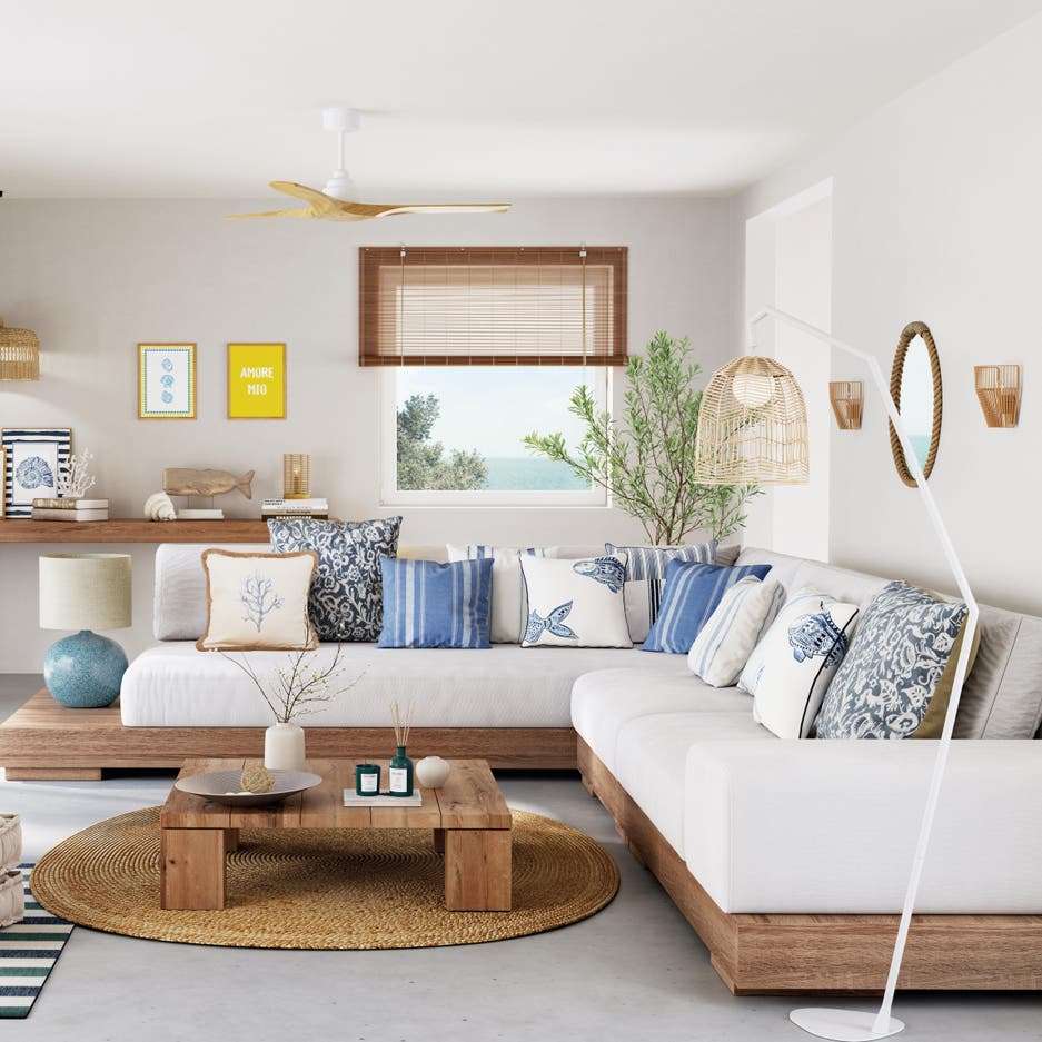 Decoración en azul
