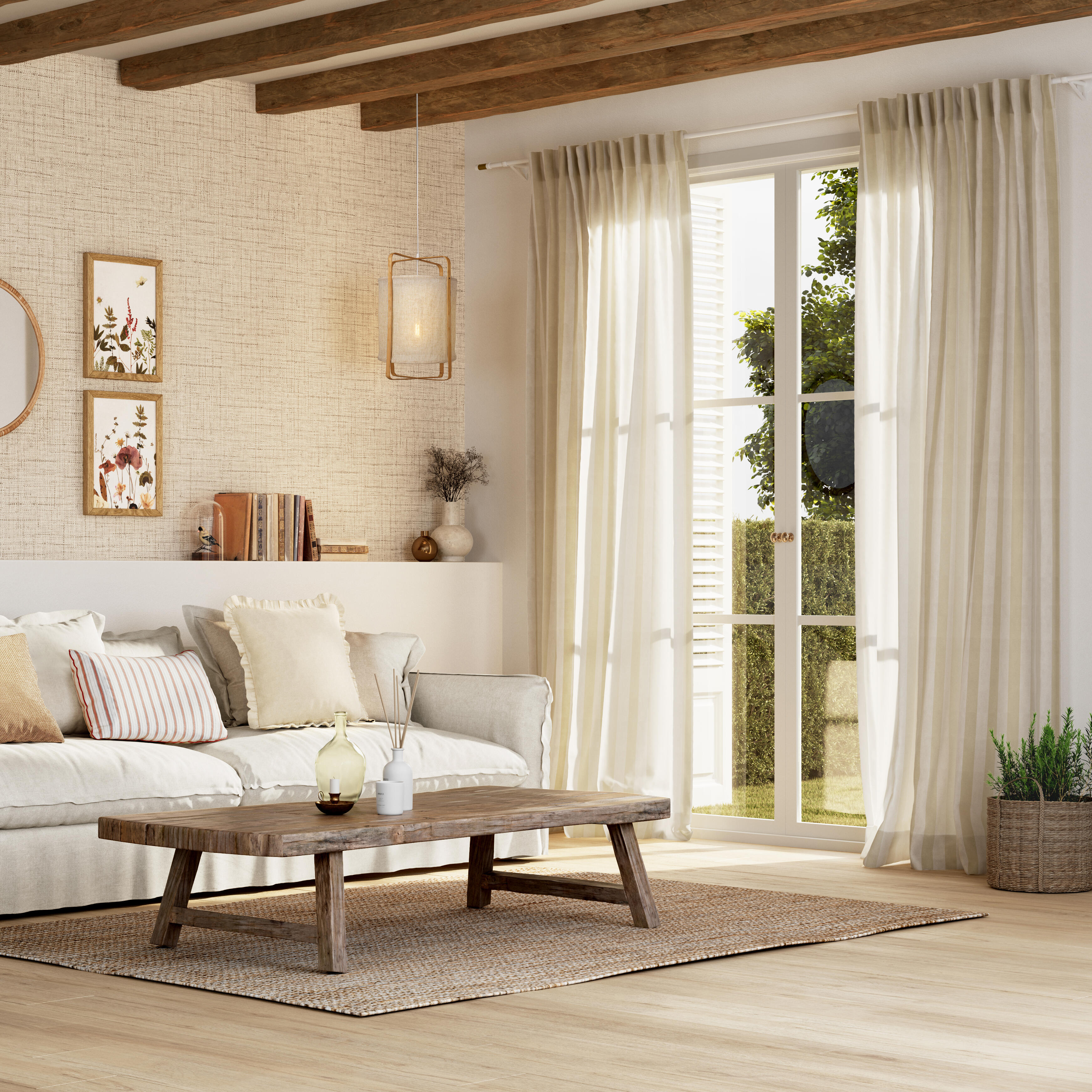 Tapete de juta Santorini 160x230 cm natural - 3