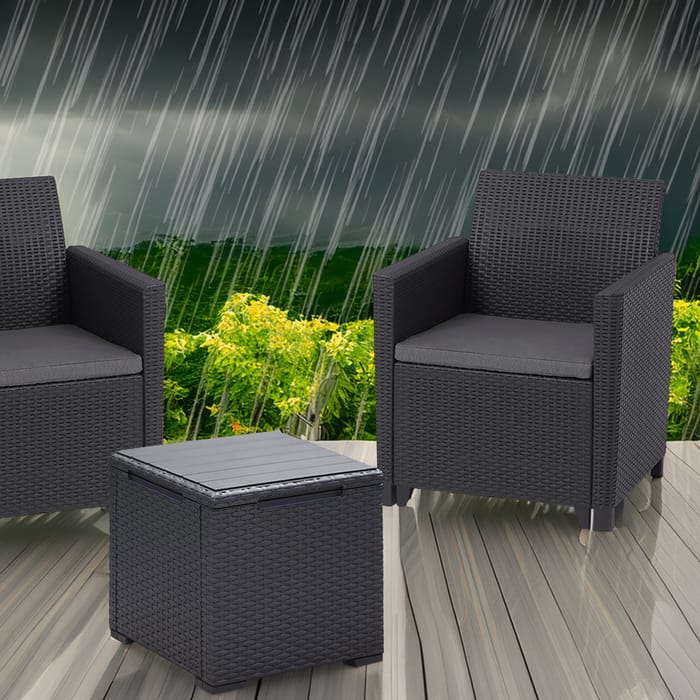 Meble ogrodowe Marie zestaw antracytowe Keter
