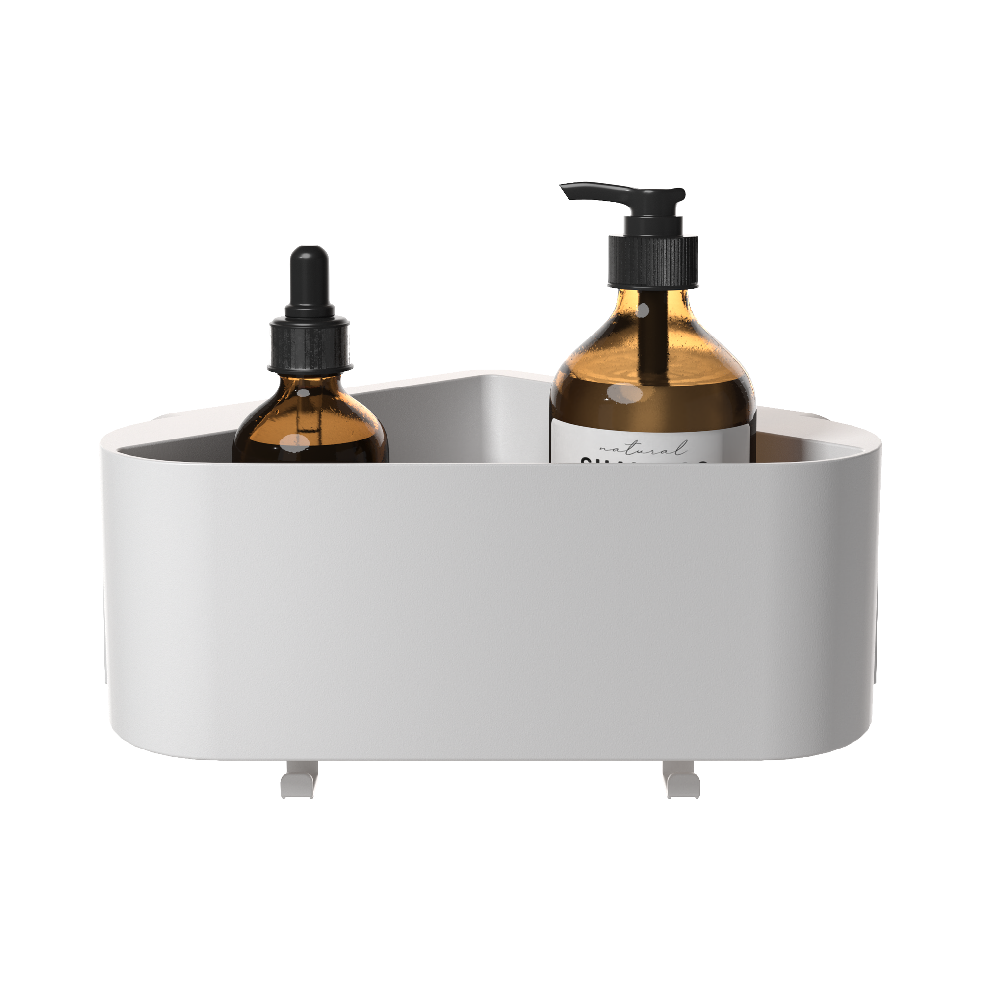 Koszyk łazienkowy narożny pod prysznic Easy biały mat Sensea - 7