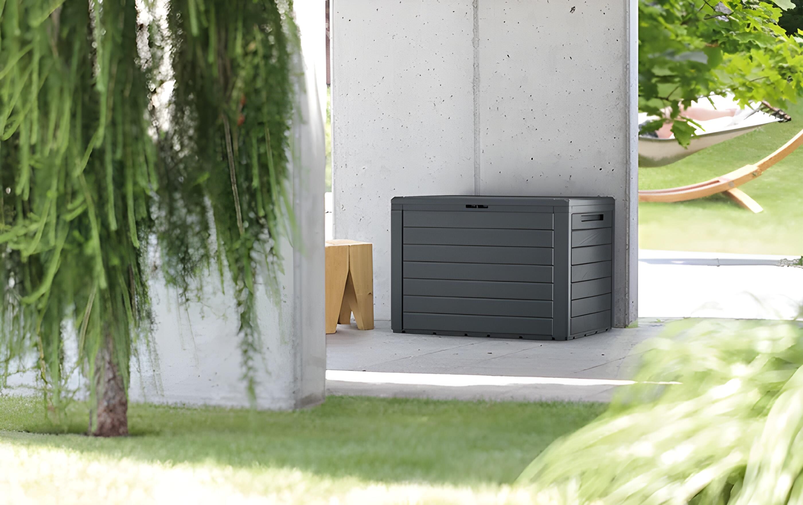 Arcón de resina para exterior PROSPERPLAST Multistoragebox 78 x 55 x 44 cm y capacidad de 190 L - 3