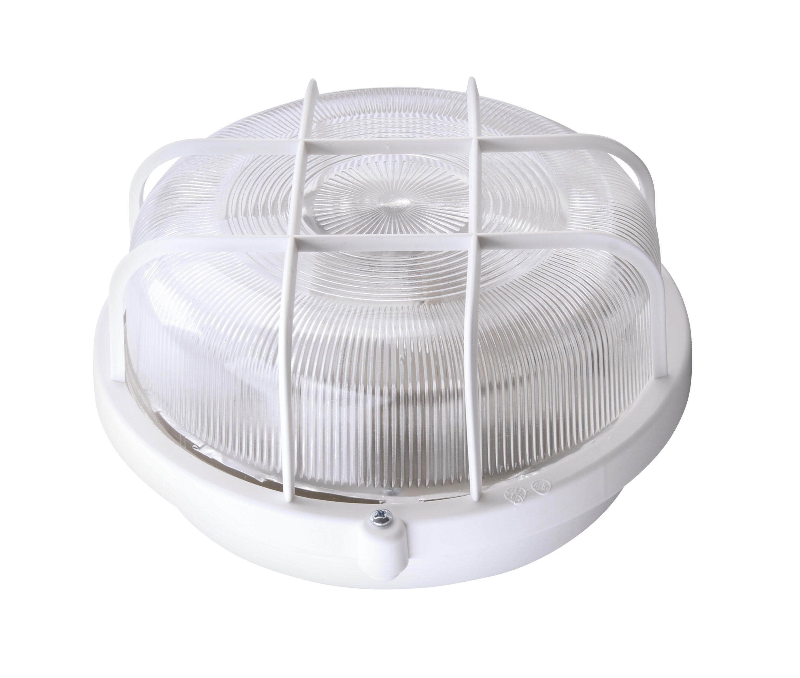 Hublot E27 + grille, sans ampoule, rond, blanc - 2
