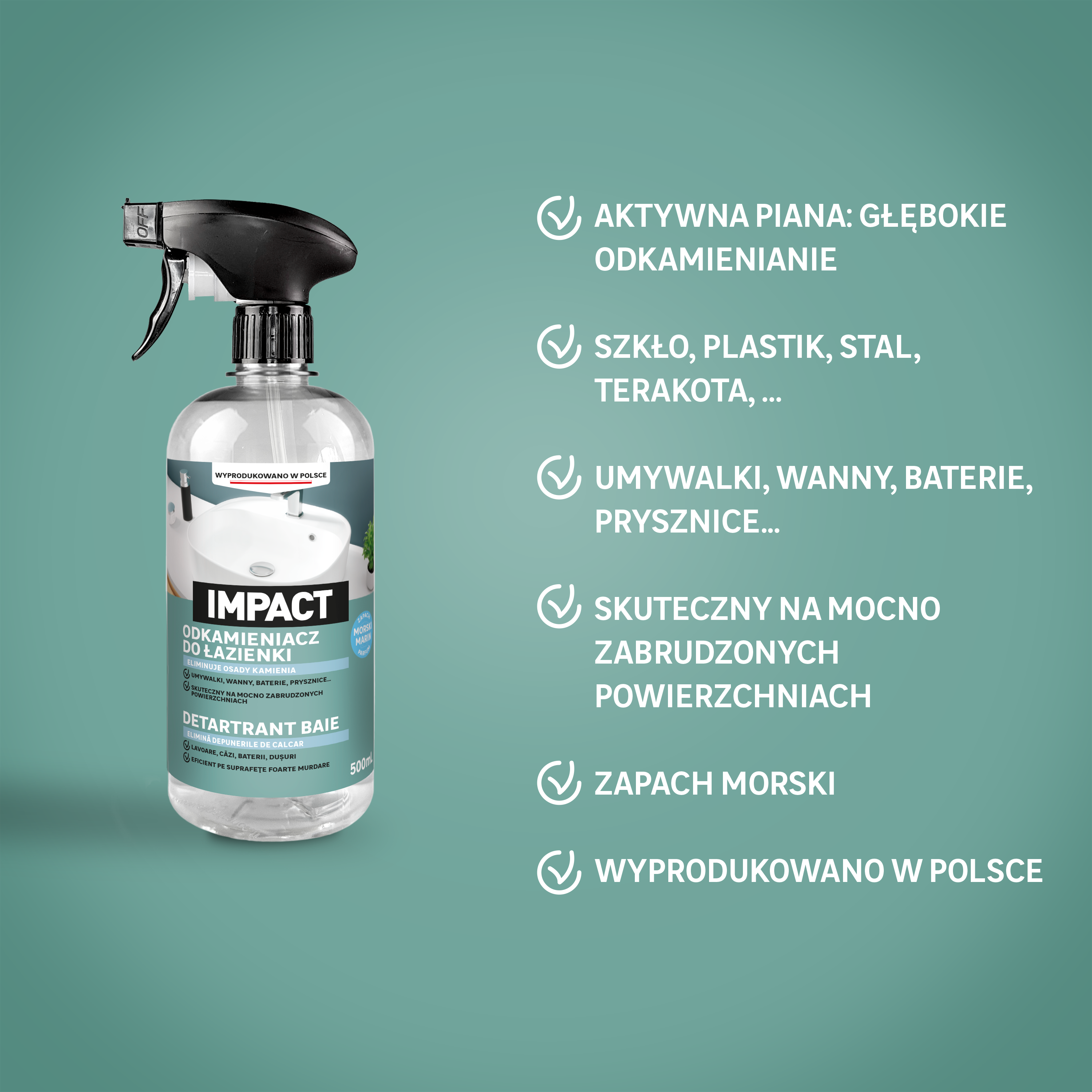 Odkamieniacz do łazienki 500 ml Impact - 4