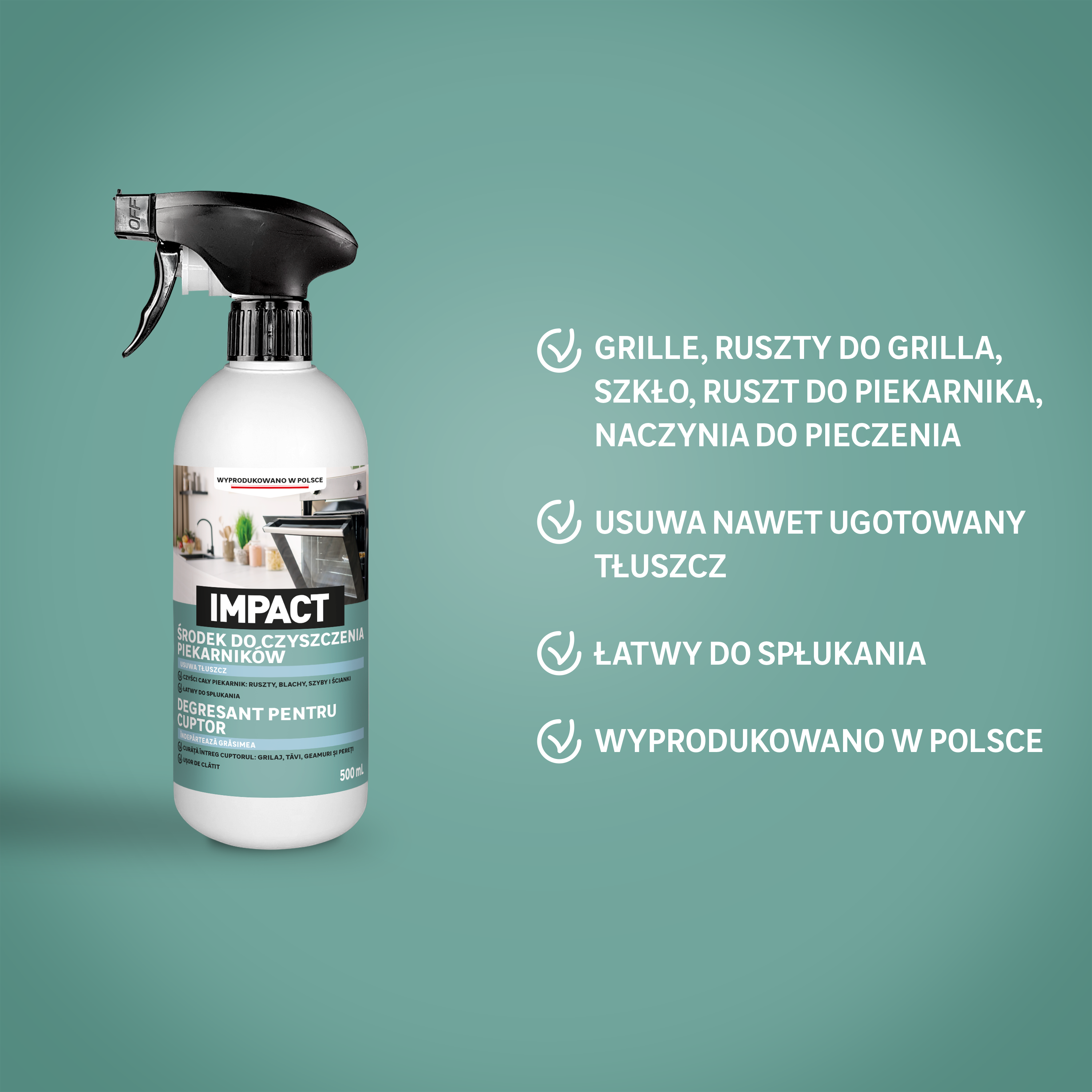 Środek do czyszczenia piekarnika 500 ml Impact - 3