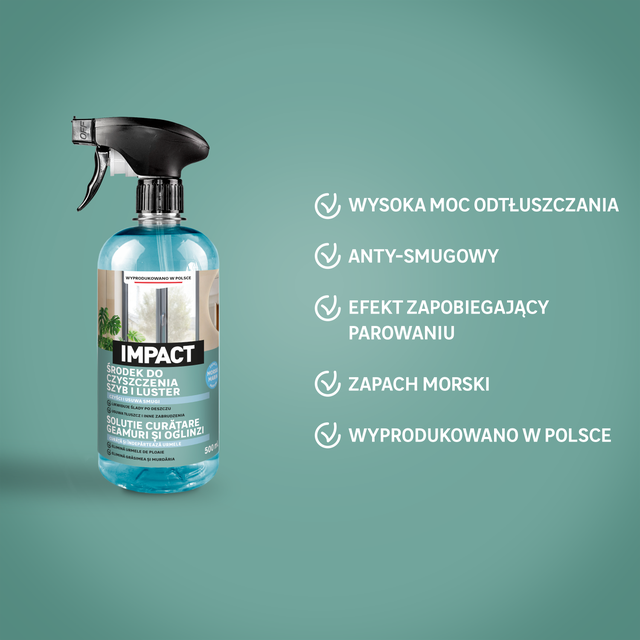 Środek do czyszczenia szyb i luster 500 ml Impact