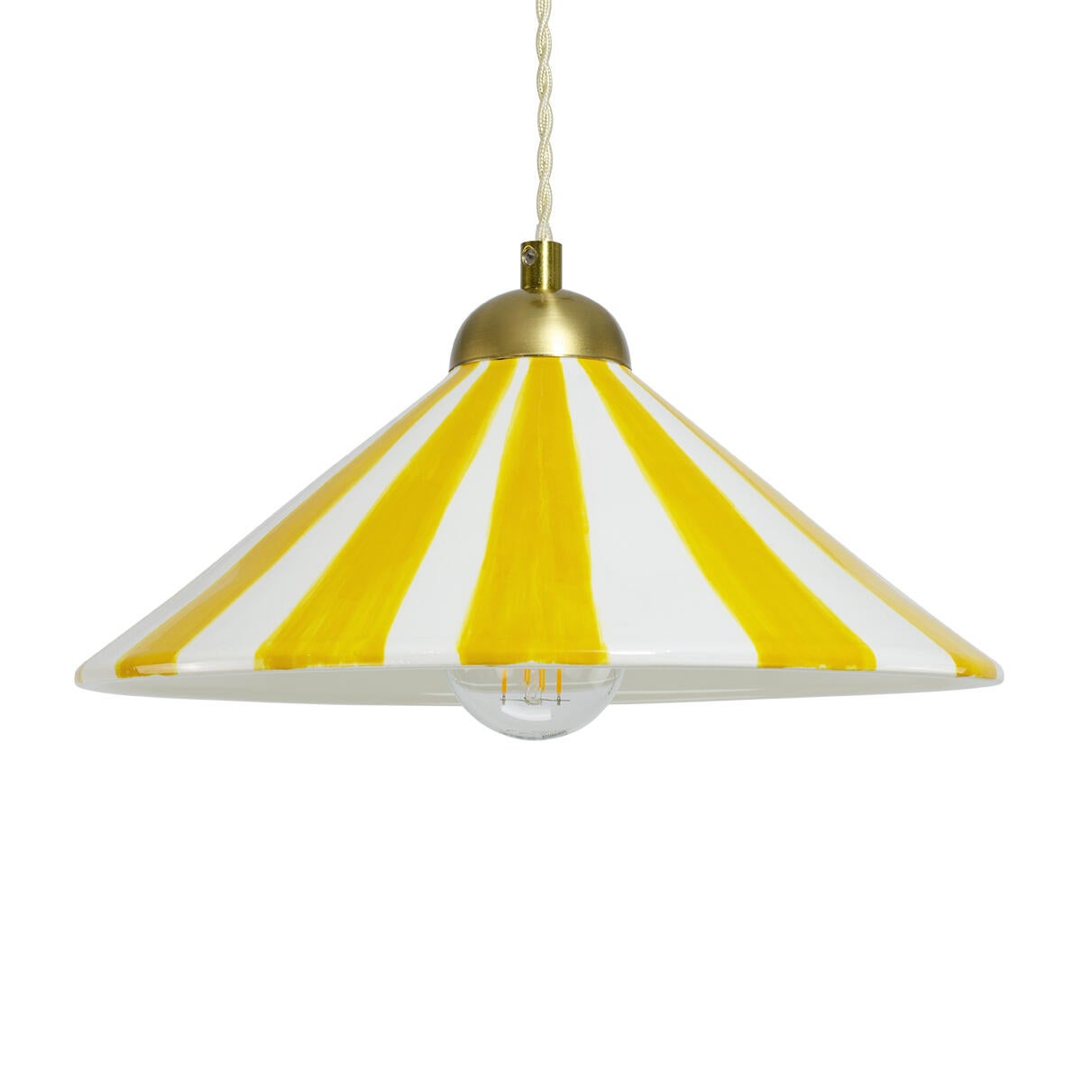 Suspension Praya céramique, jaune, Diam.27 cm, E27 - 6