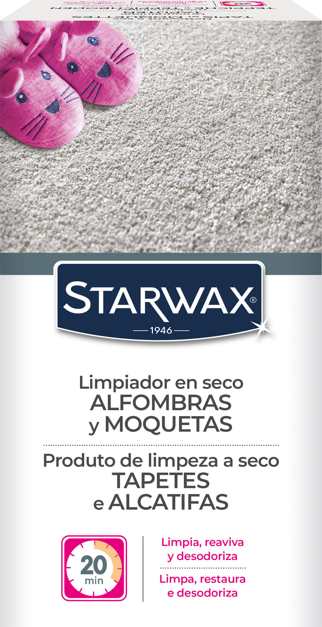 Limpa tapetes e alcatifas a seco STARWAX 500G - 2