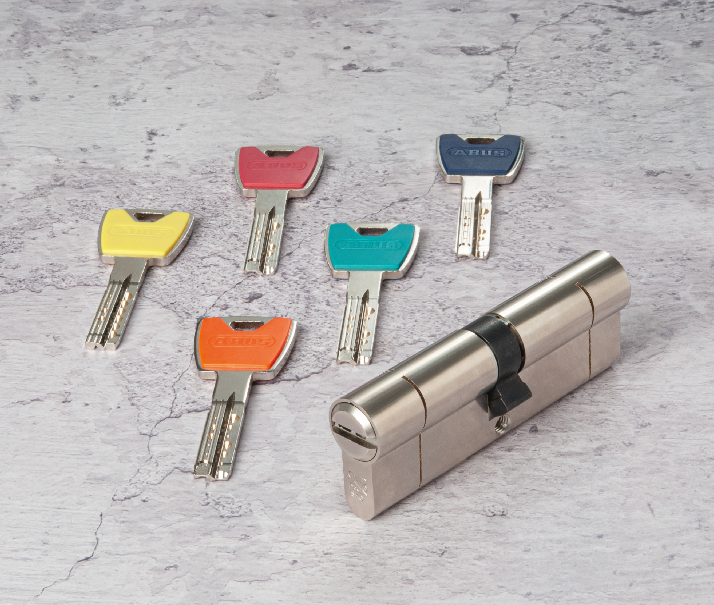 Cylindre ABUS P12rps à bouton L.30 + 40mm 5 clés - 7