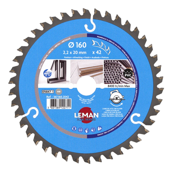 Lame de scie circulaire carbure Diam.160 mm - LEMAN