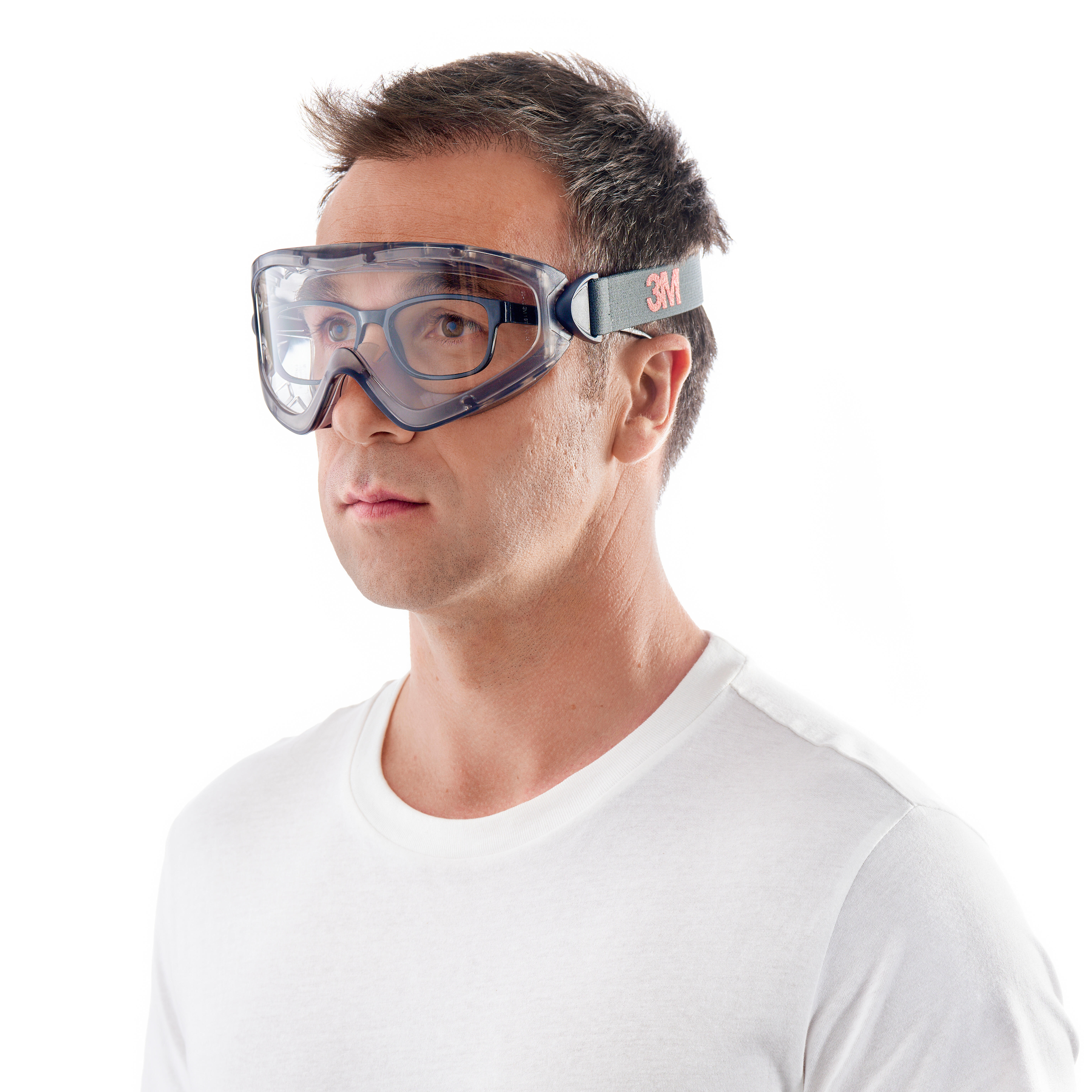 Lunettes masque 3M réglable, verres incolore antirayures et antibuée - 5