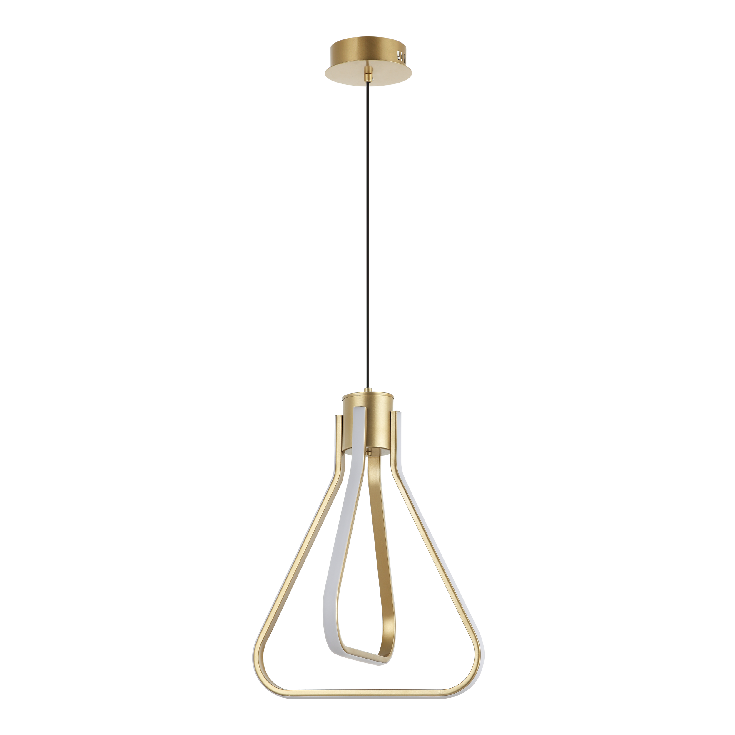 Lampa wisząca Zing złota LED Lamkur