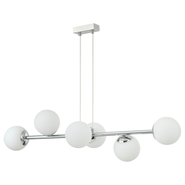 Lampa wisząca Cynthia chrom 6 x E14 Lamkur