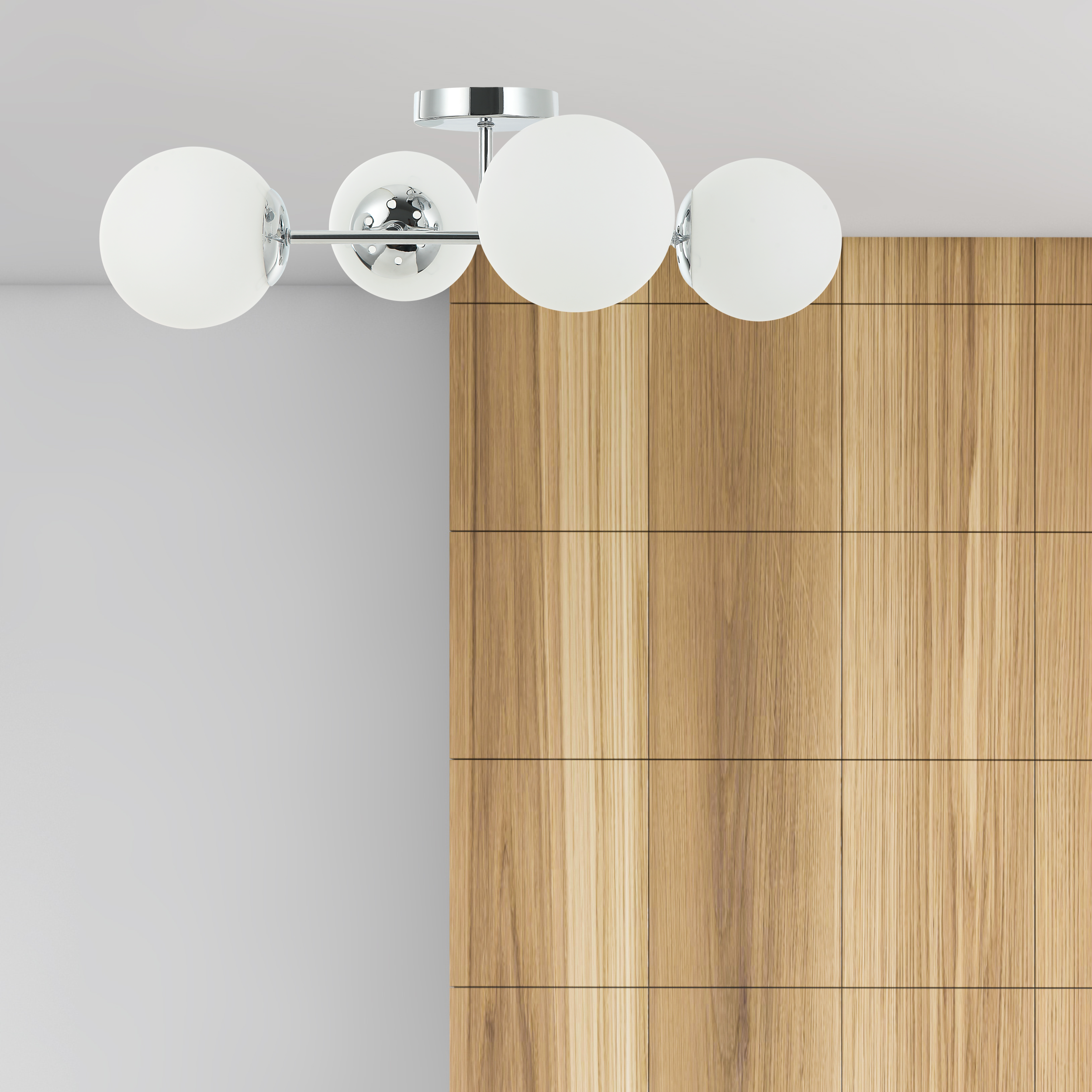 Lampa sufitowa Maddie chrom 4 x E14 Lamkur - 4