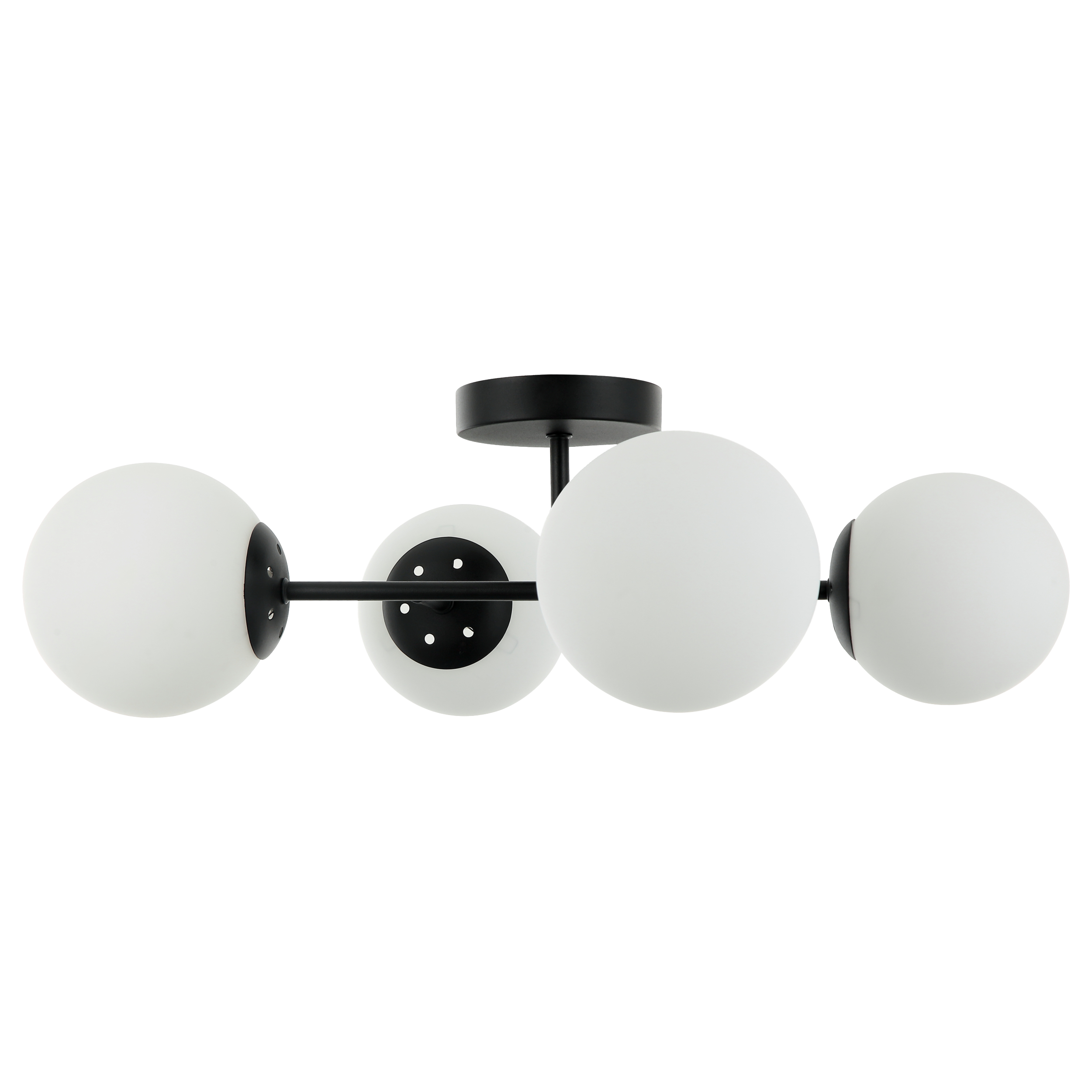 Lampa sufitowa Maddie czarna 4 x E14 Lamkur