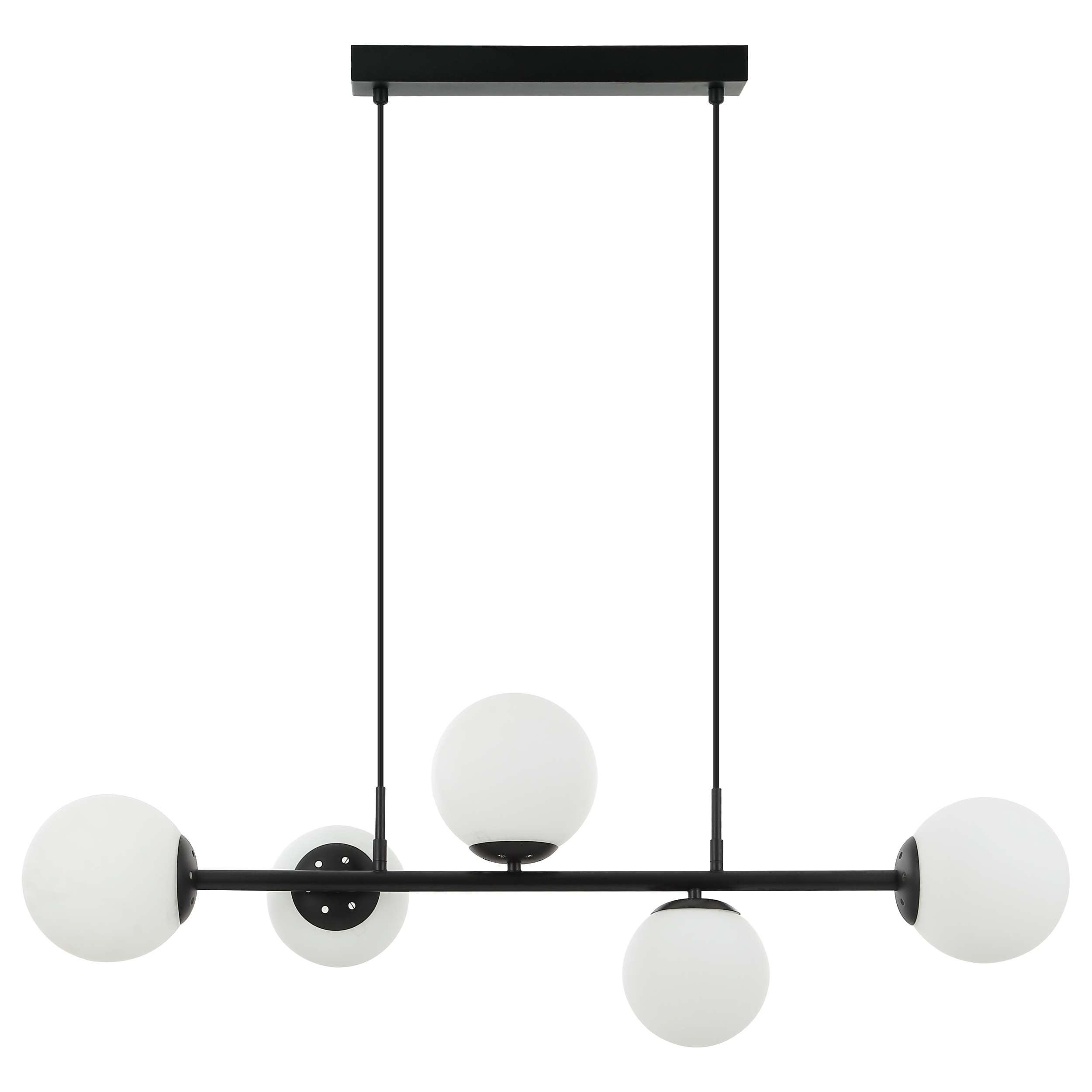 Lampa wisząca Maddie czarna 5 x E14 Lamkur