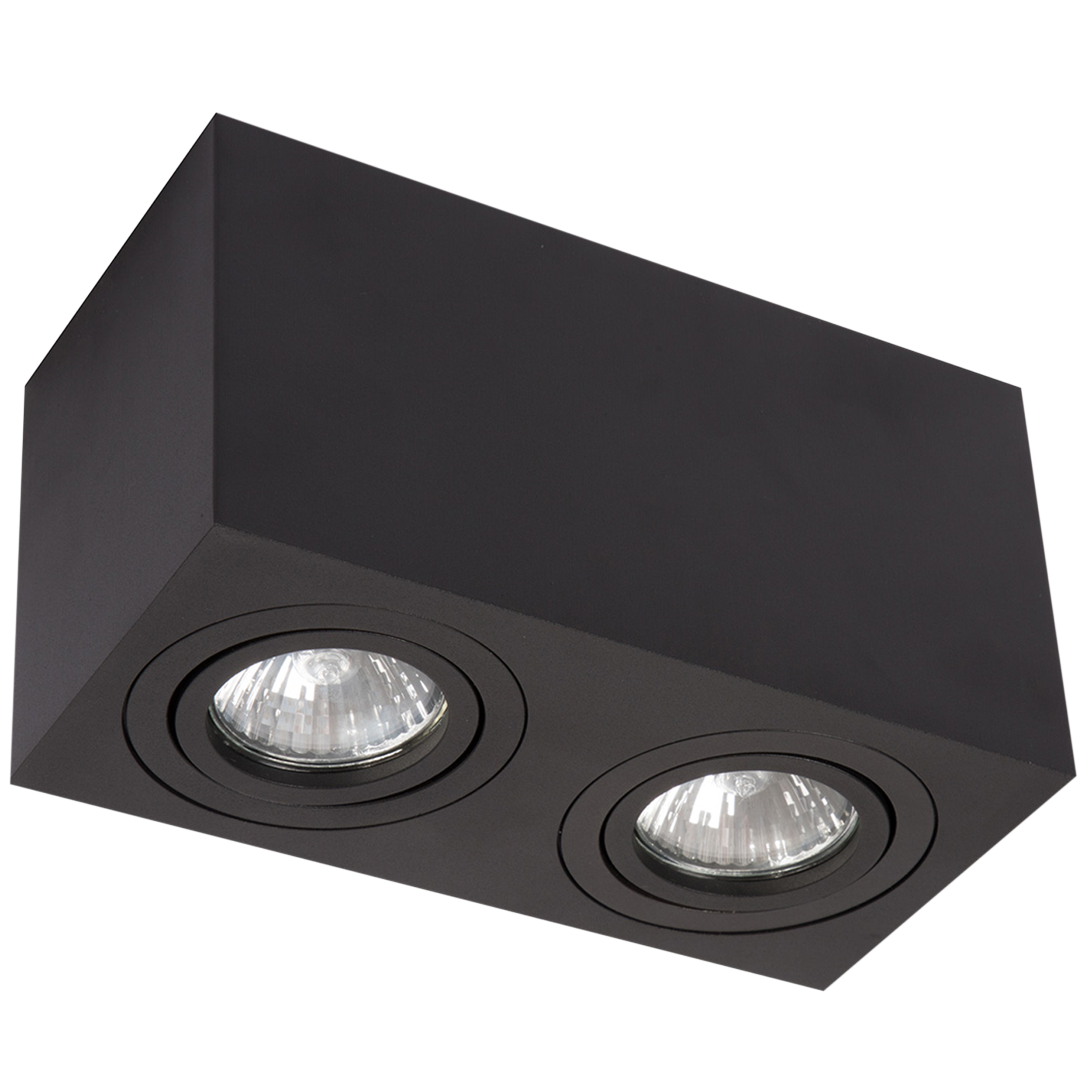 Oprawa natynkowa Lyon czarna ruchoma 2 x GU10 Light Prestige