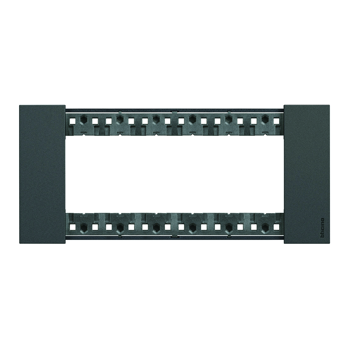 Placca 6 moduli serie Living Now  BTICINO nero - 2