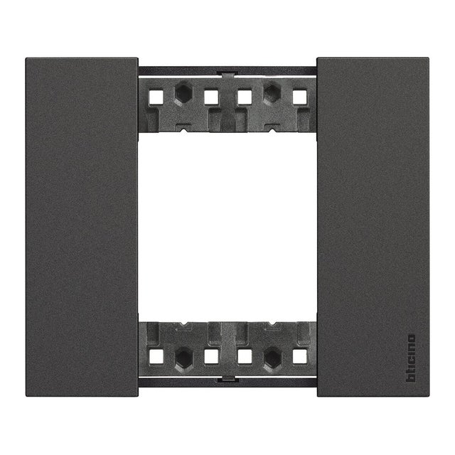 Placca 2 moduli serie Living Now BTICINO in ABS nero