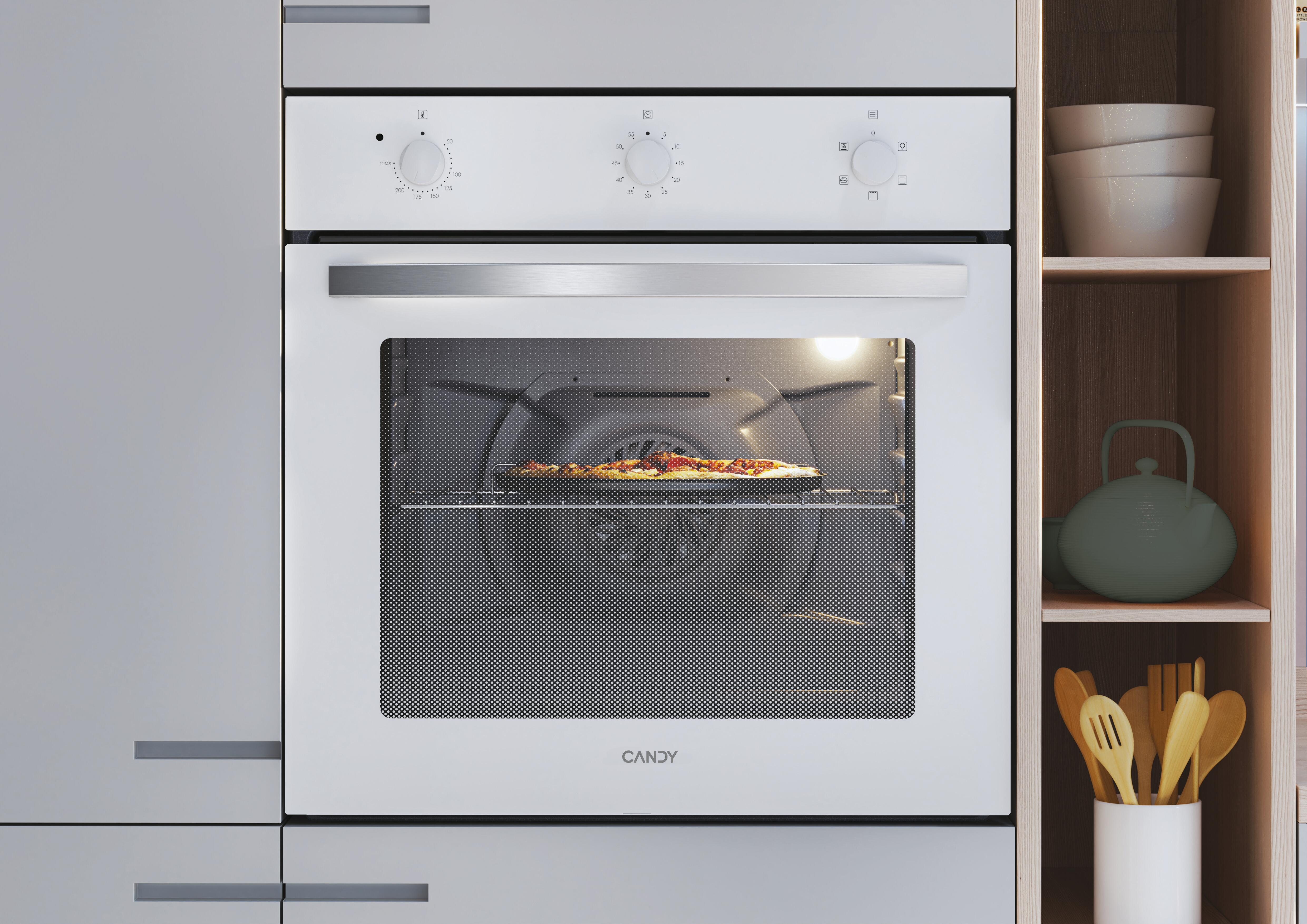 Horno CANDY Idea FIDC B502 multifunción 65 litros Manual blanco Clase A - 3