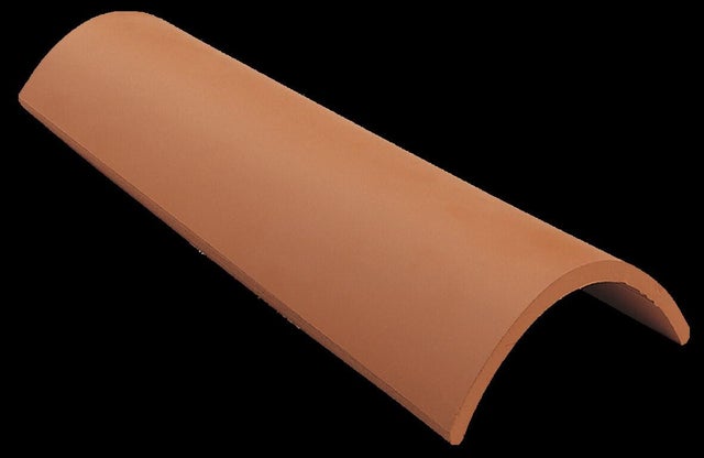 TEJA CERÁMICA CURVA ROJO 40X15 CM